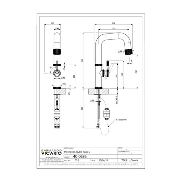 Μπαταρία νεροχύτη Raw black matt